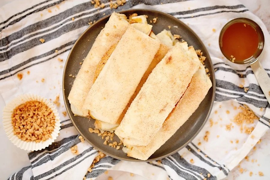 Easy Cheesecake Chimichangas Xango Mexican Dessert Kitchen Divas