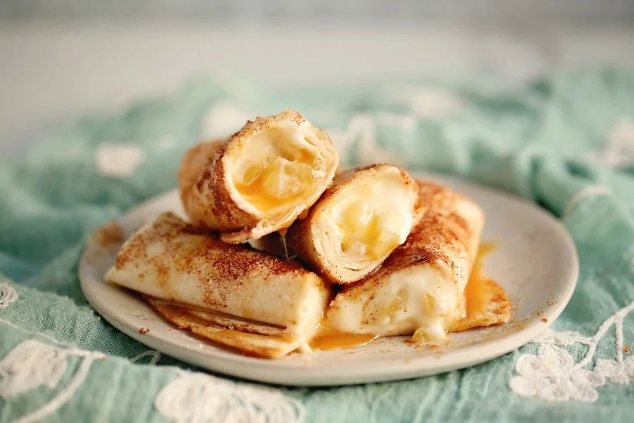 Easy Cheesecake Chimichangas Xango Mexican Dessert Kitchen Divas