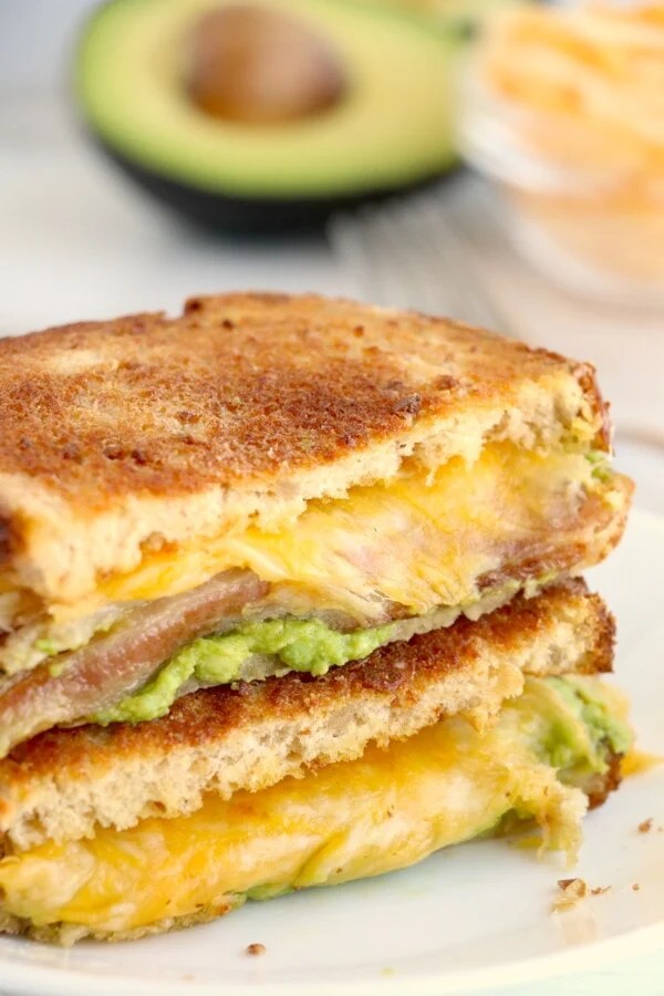 Air Fryer Grilled Cheese with Bacon and Avocado Kitchen Divas
