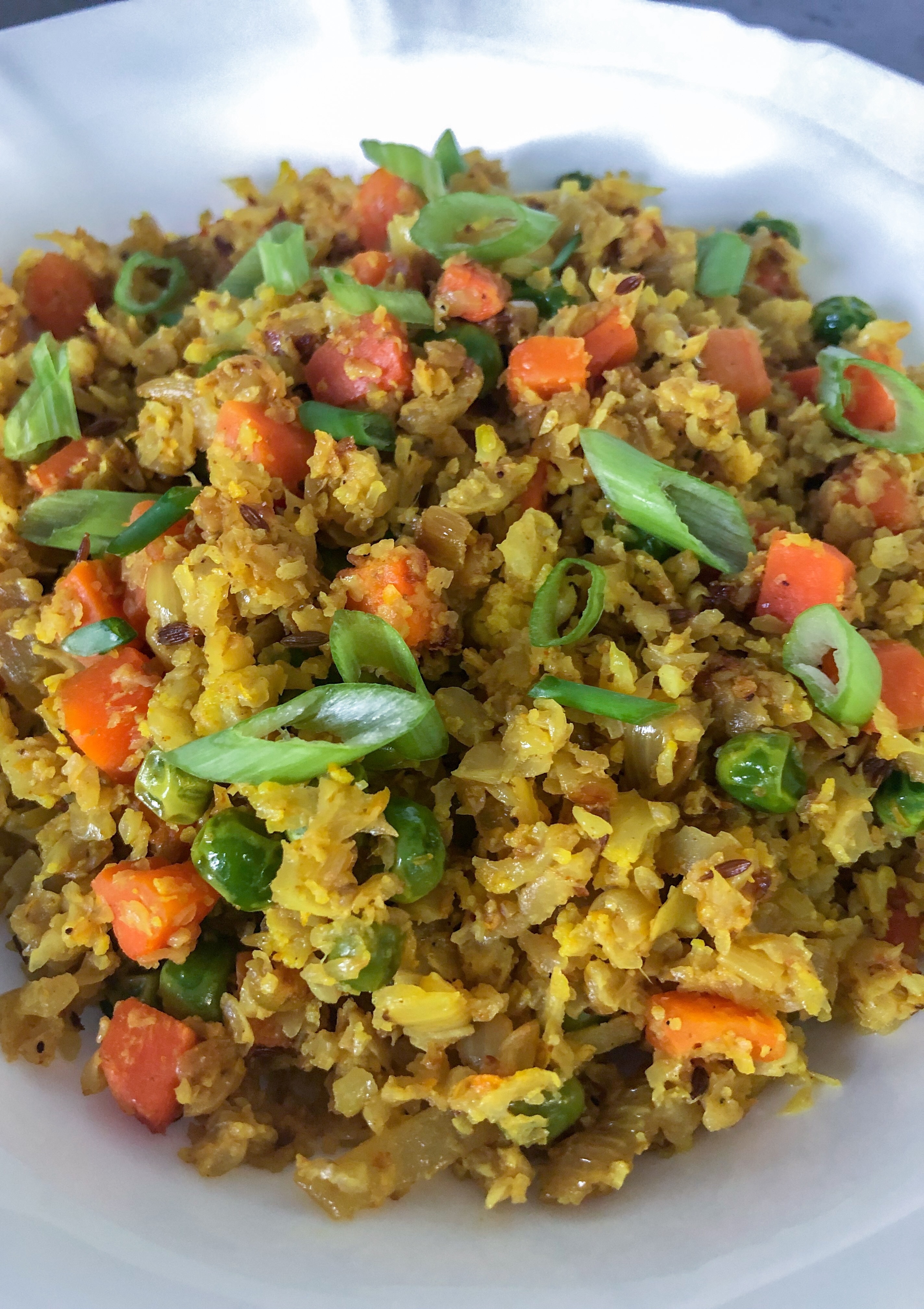 Turmeric Cauliflower Rice or Gobhi Kutra The Kitchen Docs
