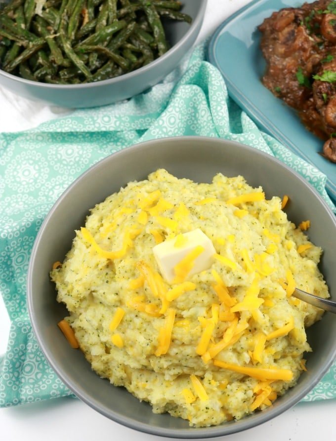 Easy BroccoliCheese Mashed Potatoes Kitchen Dreaming