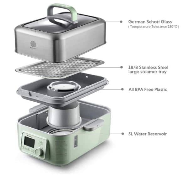 5Quart BUYDEEM Electric Food Steamer Review