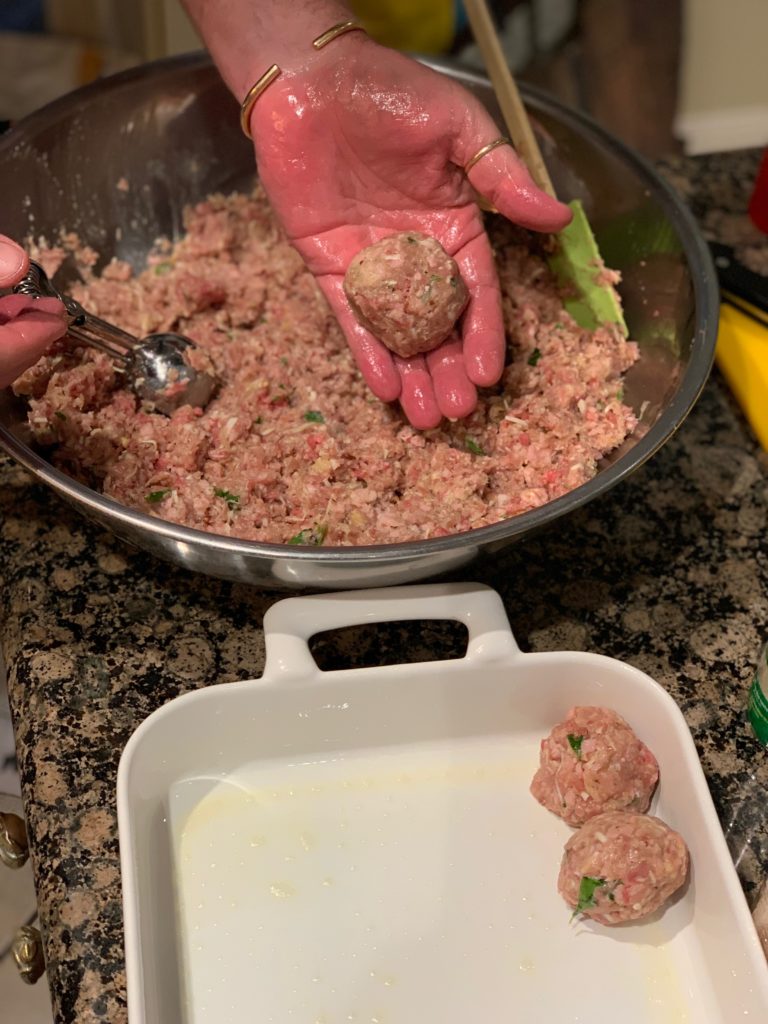 Adding Mortadella to Meatballs! Kitchen Dust