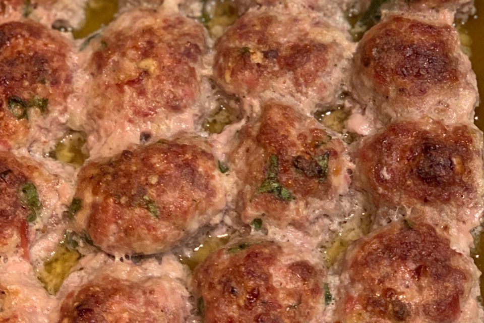 Adding Mortadella to Meatballs! Kitchen Dust