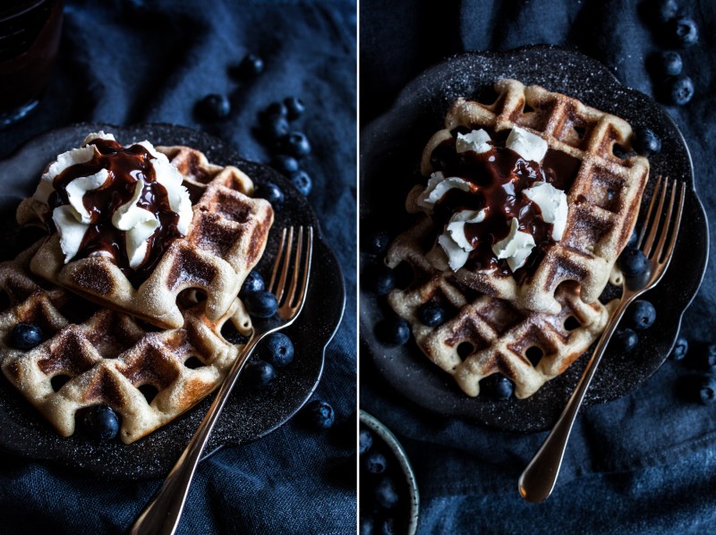 Vafle z jogurtového těsta