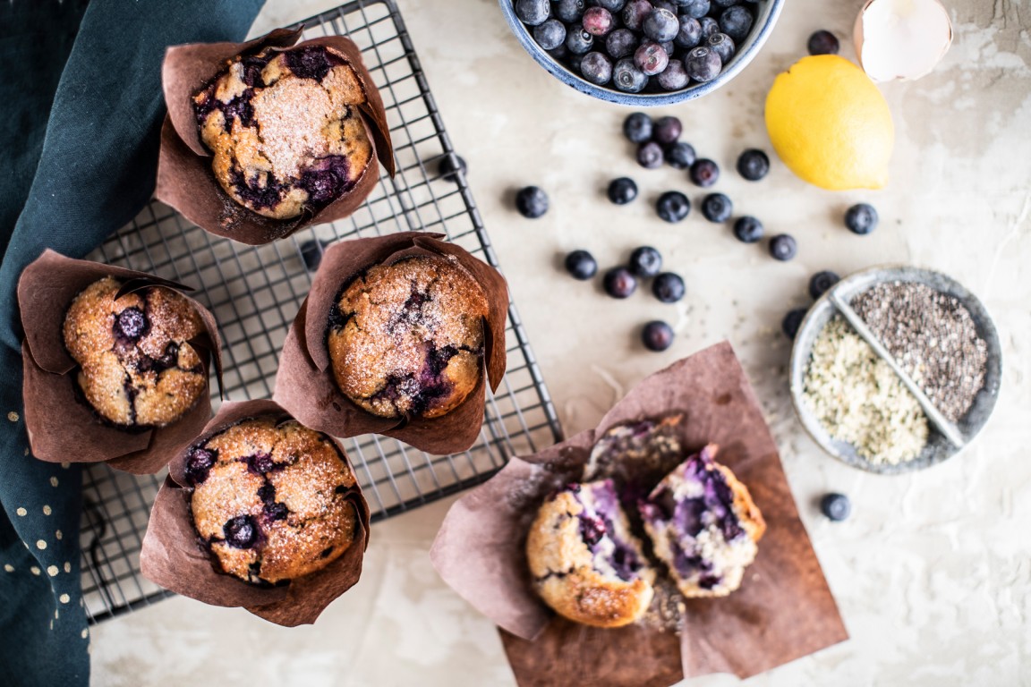 Citrónovoborůvkové muffiny