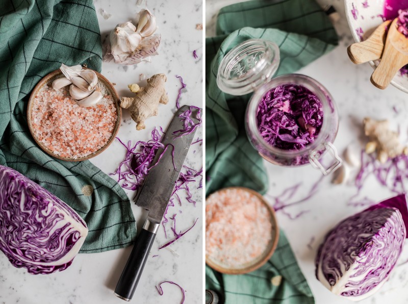 Nakládané zelí se zázvorem a česnekem