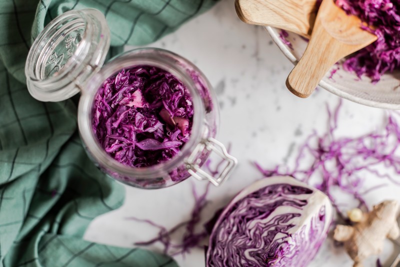 Nakládané zelí se zázvorem a česnekem
