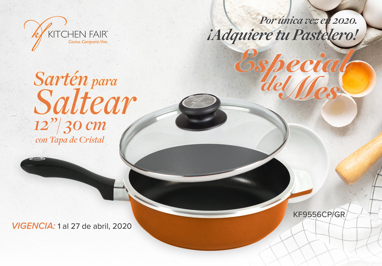 Especial de Abril Sartén para Saltear, con o sin su tapa de cristal