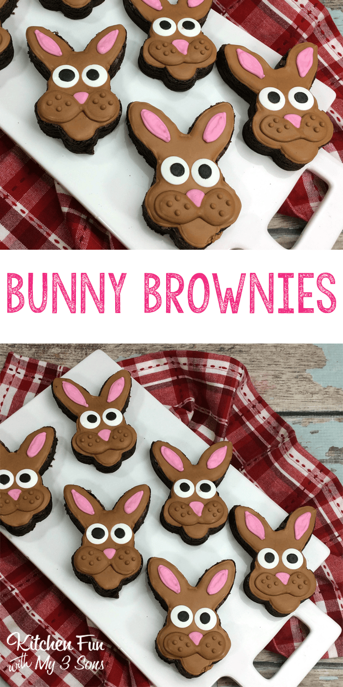 Easter Bunny Brownies Kitchen Fun With My 3 Sons