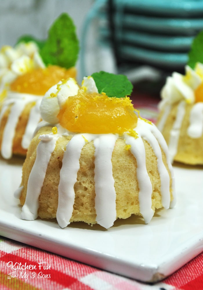 Mini Lemon Cakes Kitchen Fun With My 3 Sons