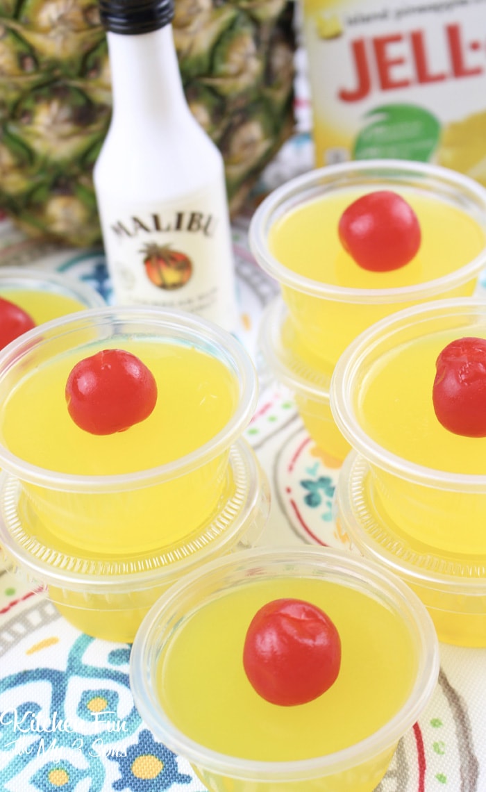 Pina Colada Jello Shots Kitchen Fun With My 3 Sons