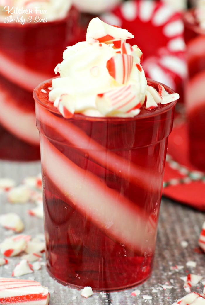 Make Candy Cane Jello Shots for Adults This Christmas
