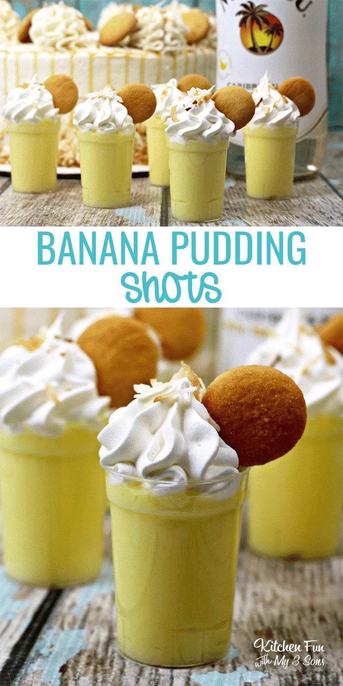 Banana Pudding Shots Kitchen Fun With My 3 Sons