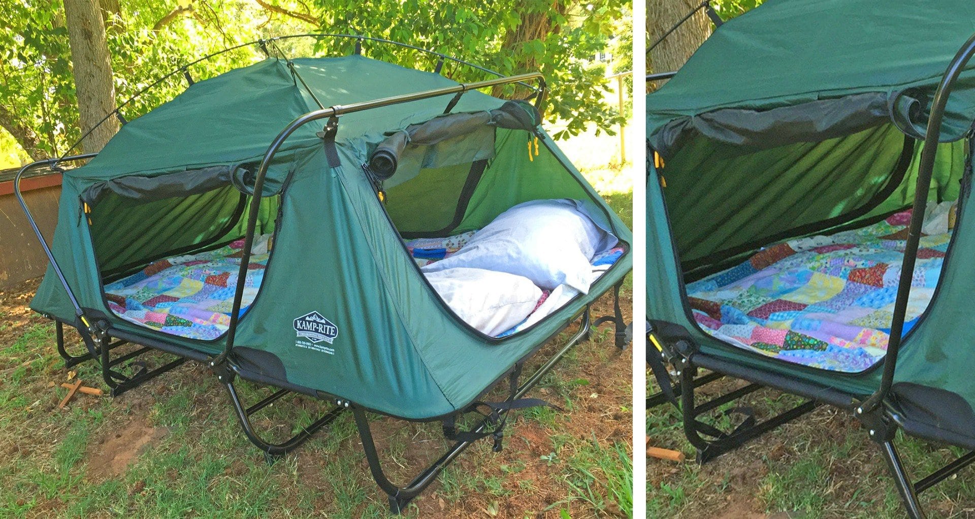 Double Tent Cot Keeps You Off The Cold Hard Ground For Camping