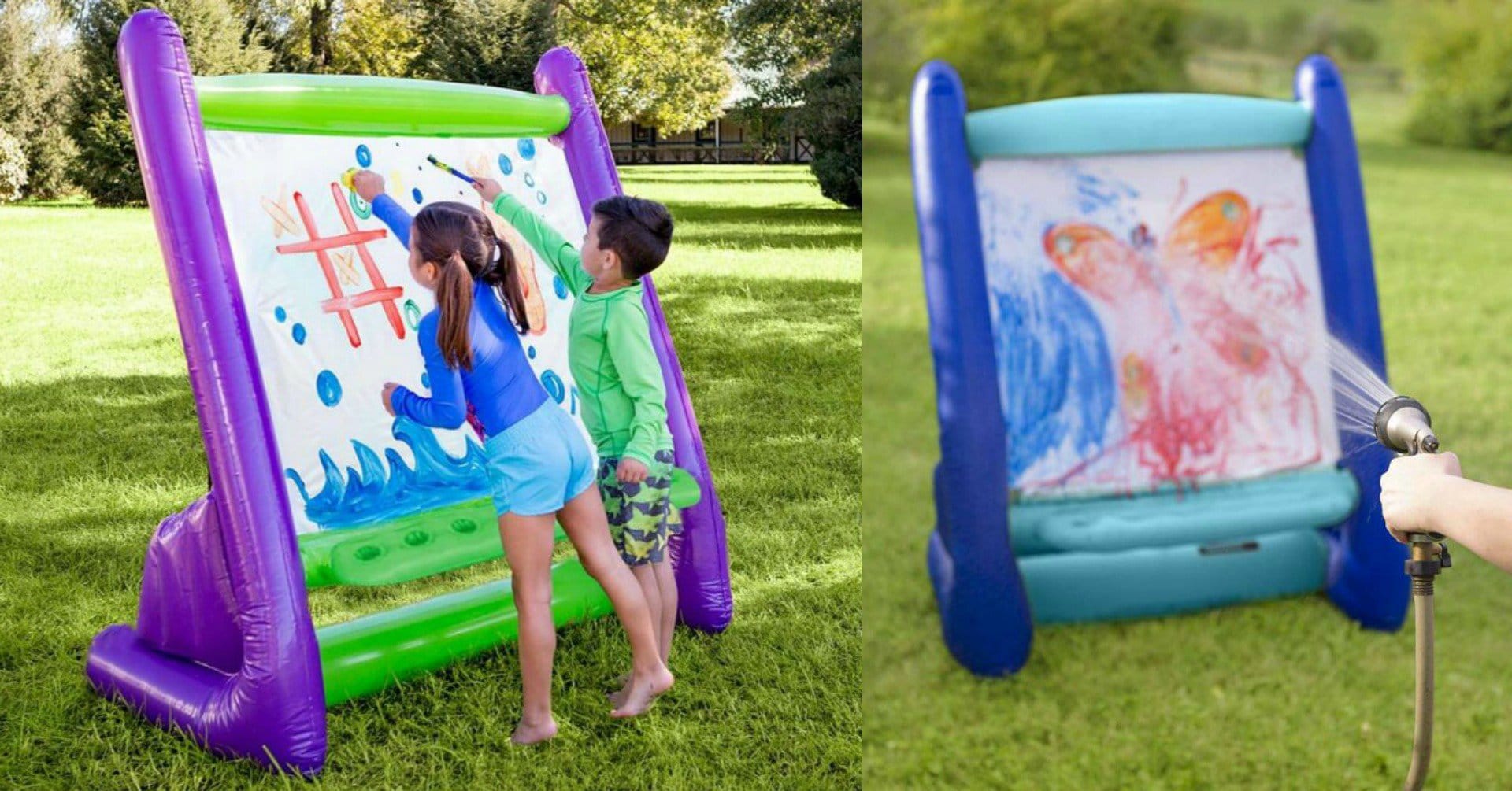 Giant Inflatable Easel Keeps Your Kids Painting Outdoors For Hours