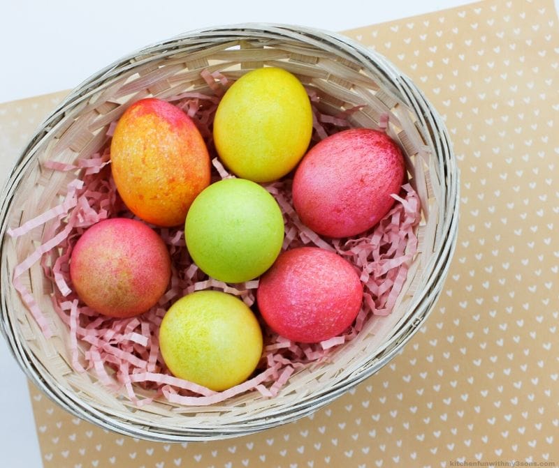 Dying Easter Eggs With Rice Kitchen Fun With My 3 Sons