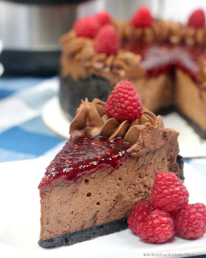 Chocolate Raspberry Cheesecake Kitchen Fun With My 3 Sons
