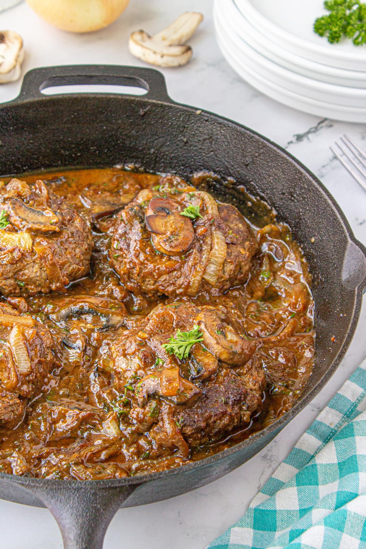 Smothered Ground Beef Patties Recipe Deporecipe.co