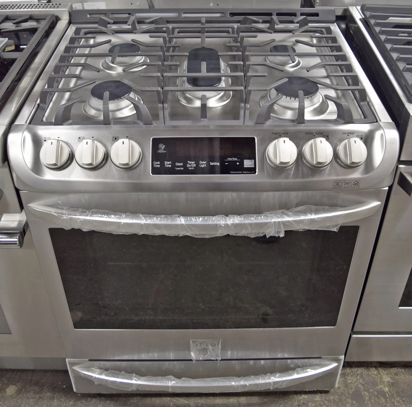 LG LSD4913ST 30" SlideIn Dual Fuel Smart Range Kitchen Guys