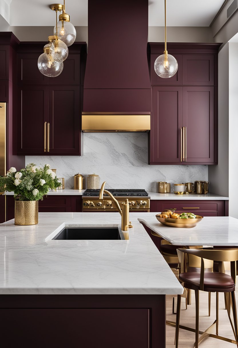 Burgundy Kitchen Trends in Modern Designs