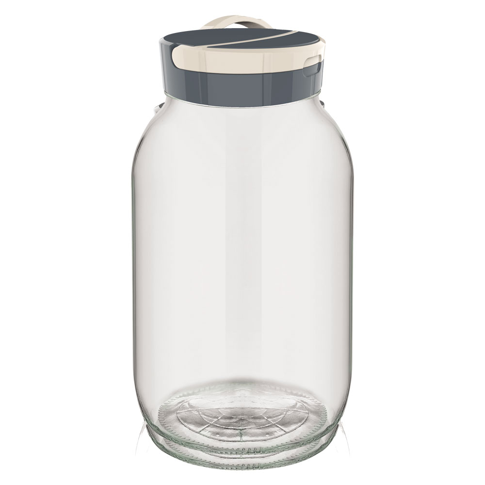 Glass Jar With Plastic Lid (5 Ltr) M302 Kitchen Jewellery