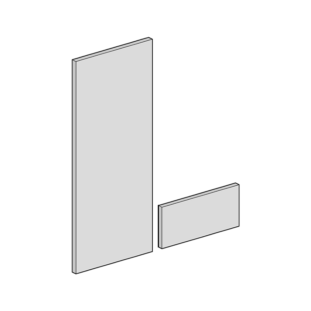 Slab Gloss Graphite 283 x 596 Door Kitchen Kit