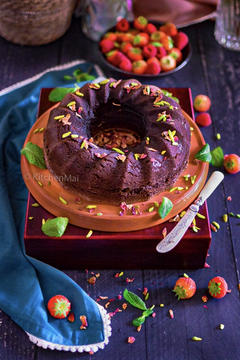 Healthy chocolate and coffee cake Kitchen Mai