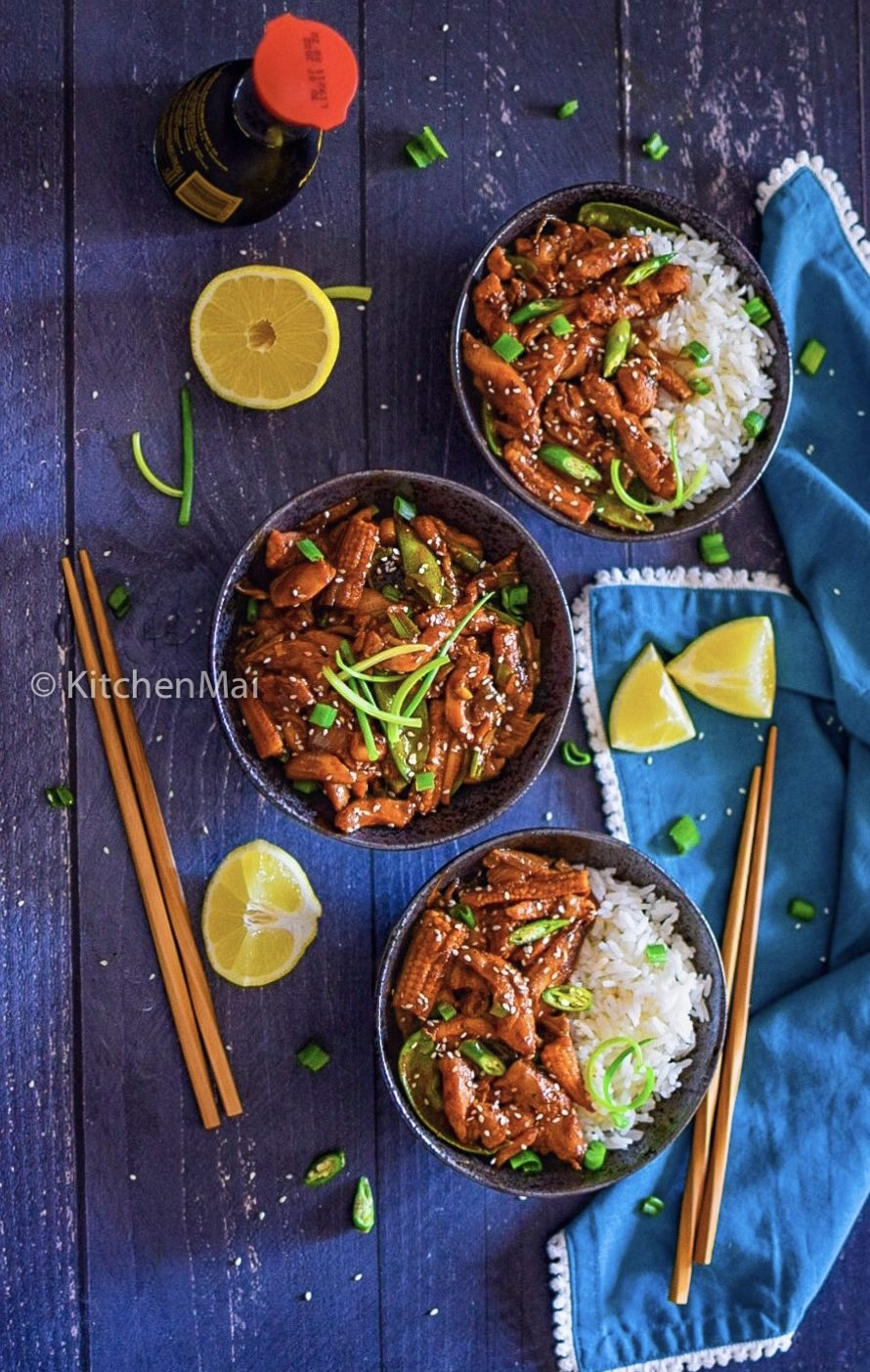 Spicy Korean chicken stir fry Kitchen Mai