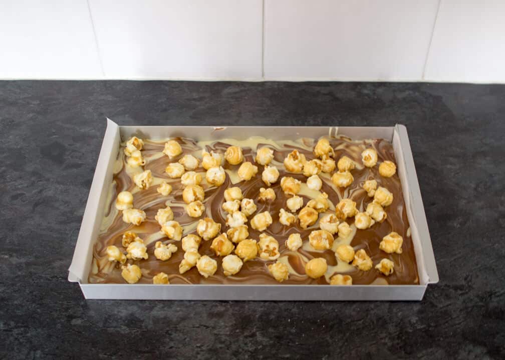 Toffee Popcorn Bark KitchenMason Easy Step by Step Picture