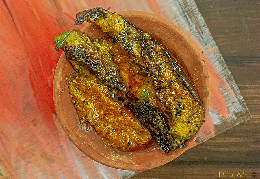 Begun Basanti aka Begun Bashonti recipe step by step