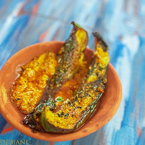 Begun Basanti aka Begun Bashonti recipe step by step