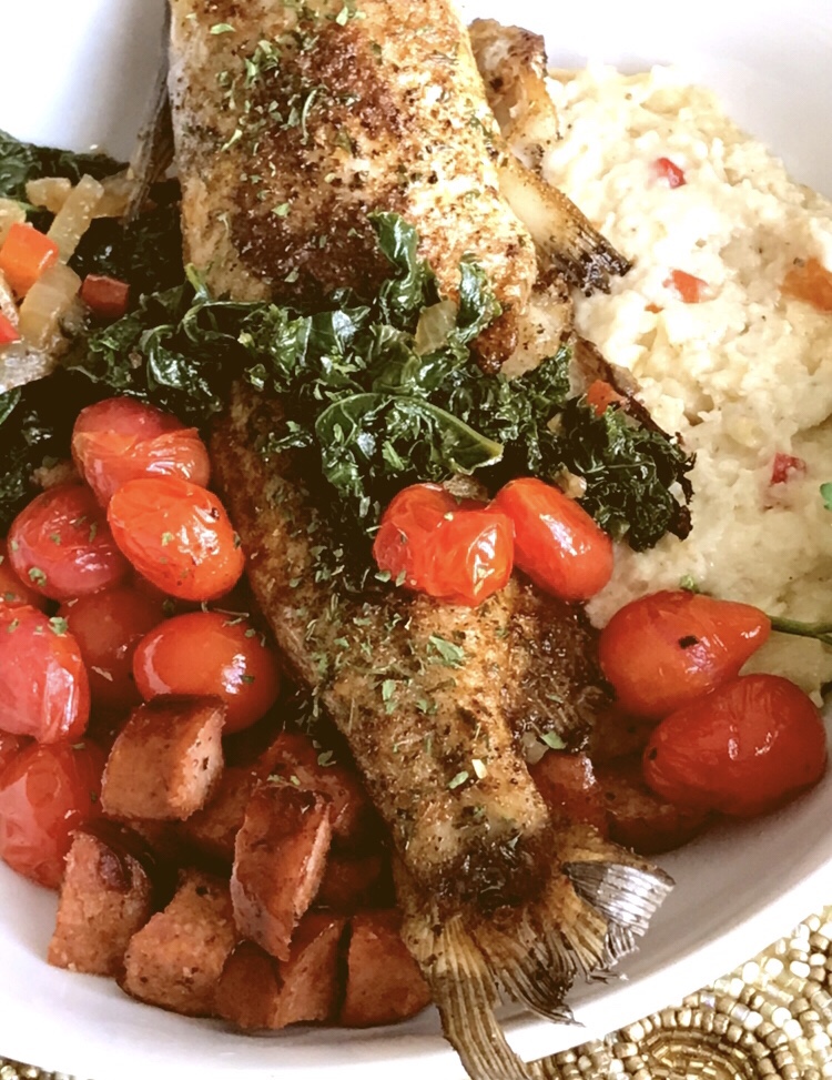 Catfish and Grits Loaded… The Taco Kitchen / Kitchen Play date