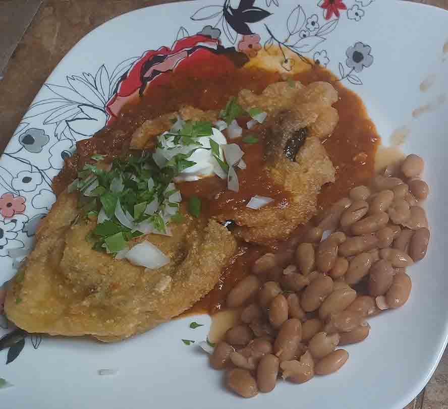 Chile Rellenos with Cheese
