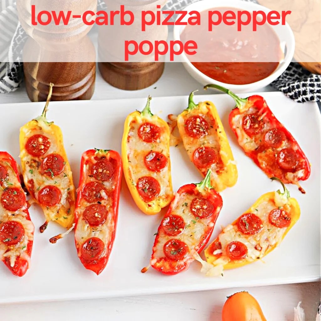 Delicious LOWCARB PIZZA PEPPER POPPERS Healthy Recipes