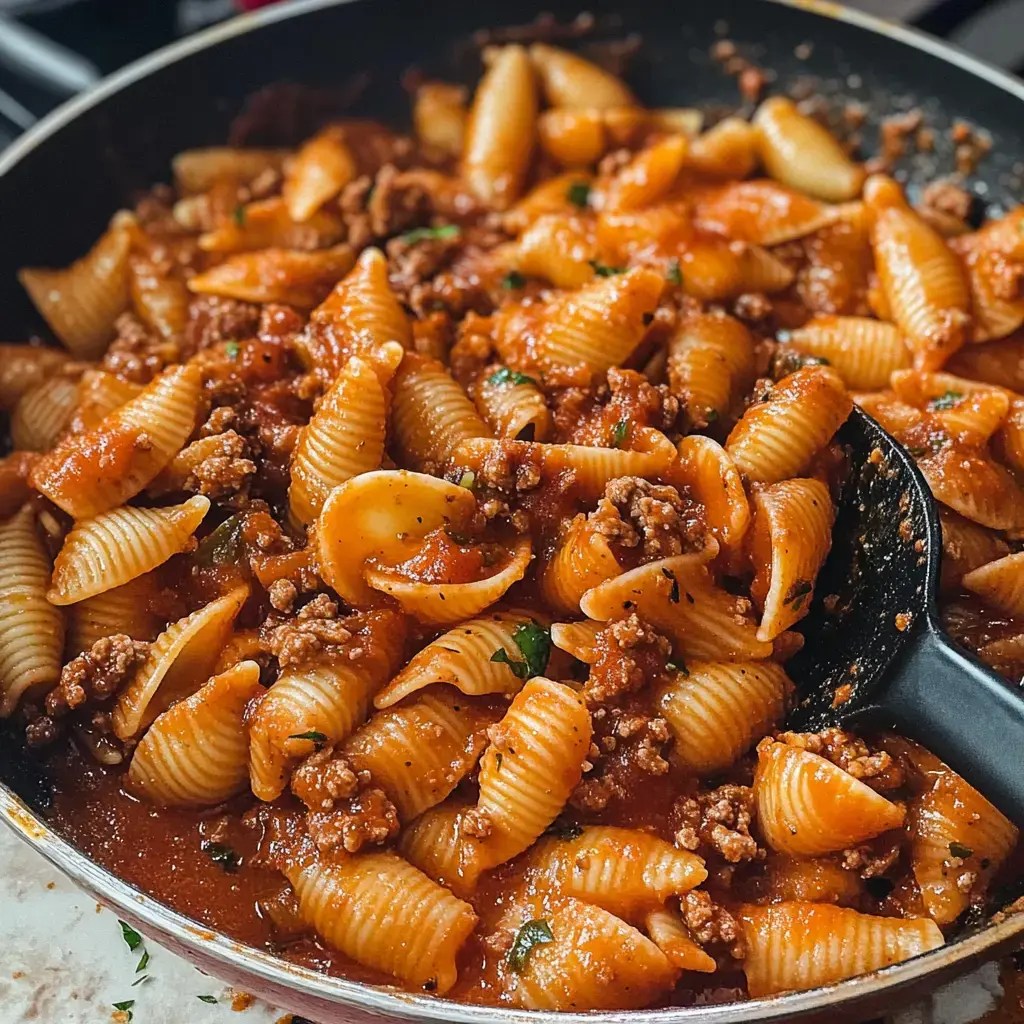 Easy Conchitas with Ground Beef Recipe Mexican Pasta Dish Kitchen