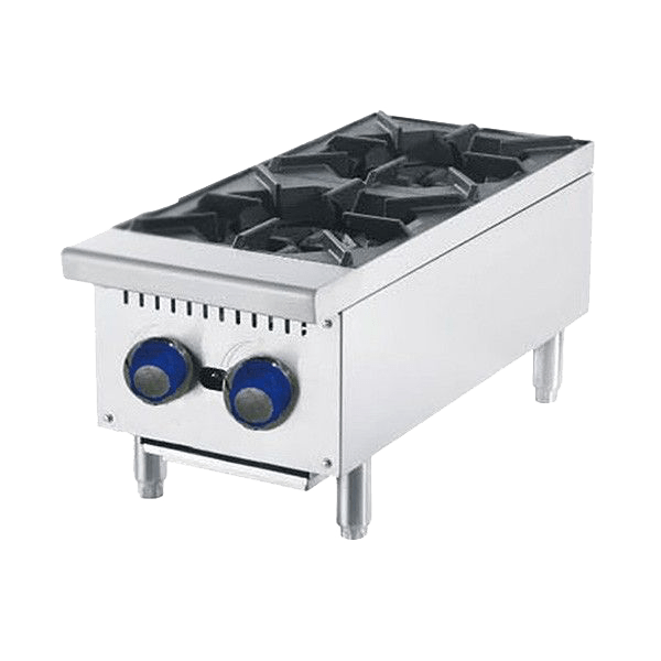 Small 2 Burner Stove Top for Commercial Restaurant Kitchens | CookRite