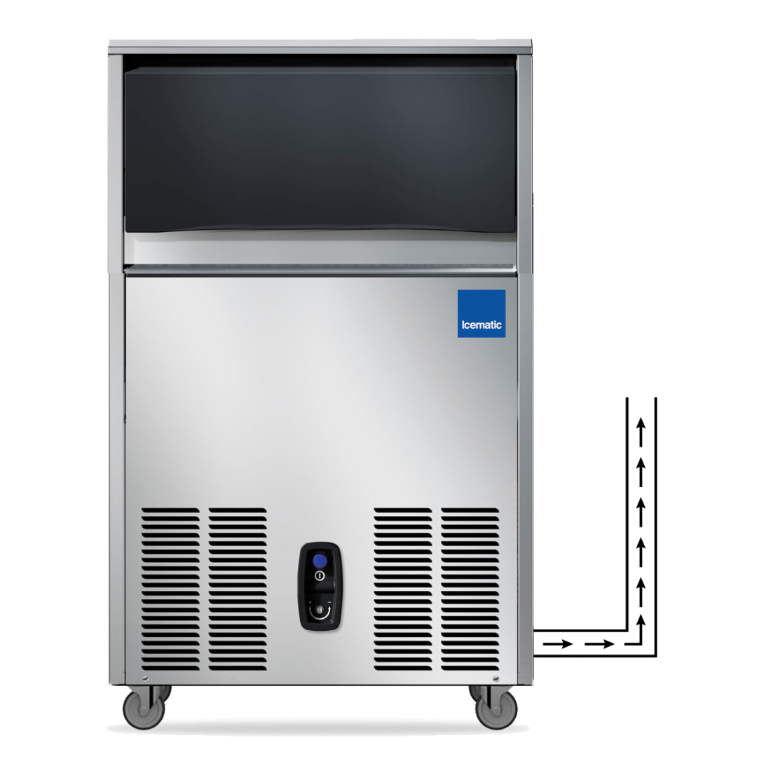 Ice Machine + In-built Water Drain Pump 54kg - ICEMATIC C50-A-DP