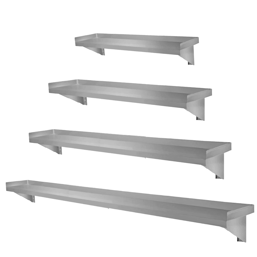 Stainless Steel Flat Shelving Kitchen Setup