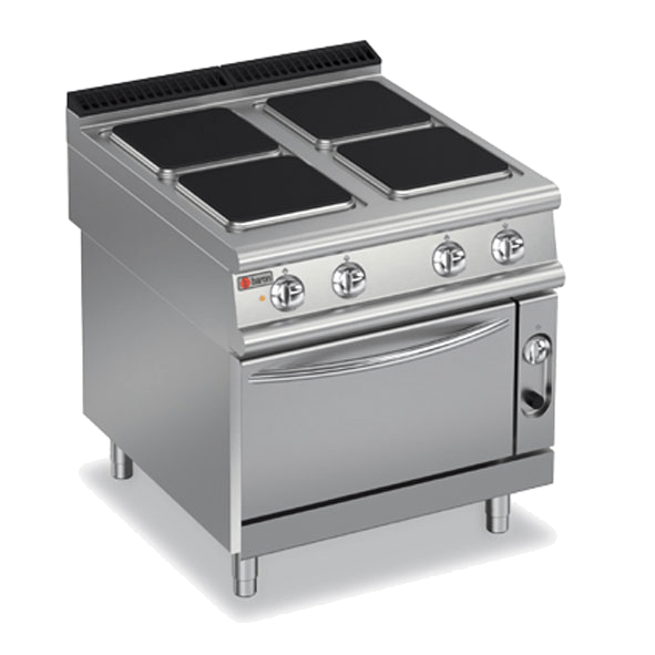 Baron Four Burner Electric Stove + Electric Oven 90PCF/E801
