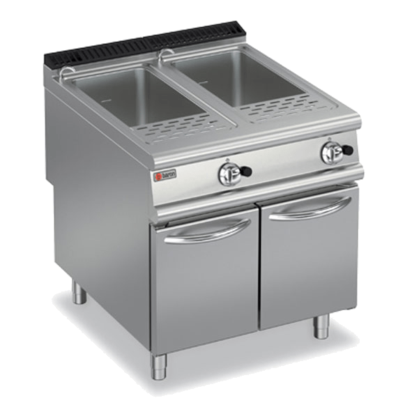 BARON Double Well (2 x 40L) Gas Pasta Cooker 9CP/G800 Kitchen Setup.