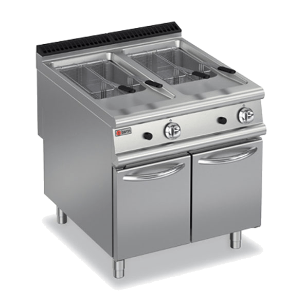 Baron Double Pan (2 x 23L) Gas Deep Fryer 90FRI/G823 Kitchen