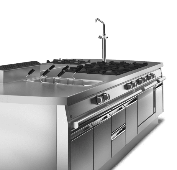 Baron Double Pan (2 x 23L) Gas Deep Fryer 90FRI/G823 Kitchen