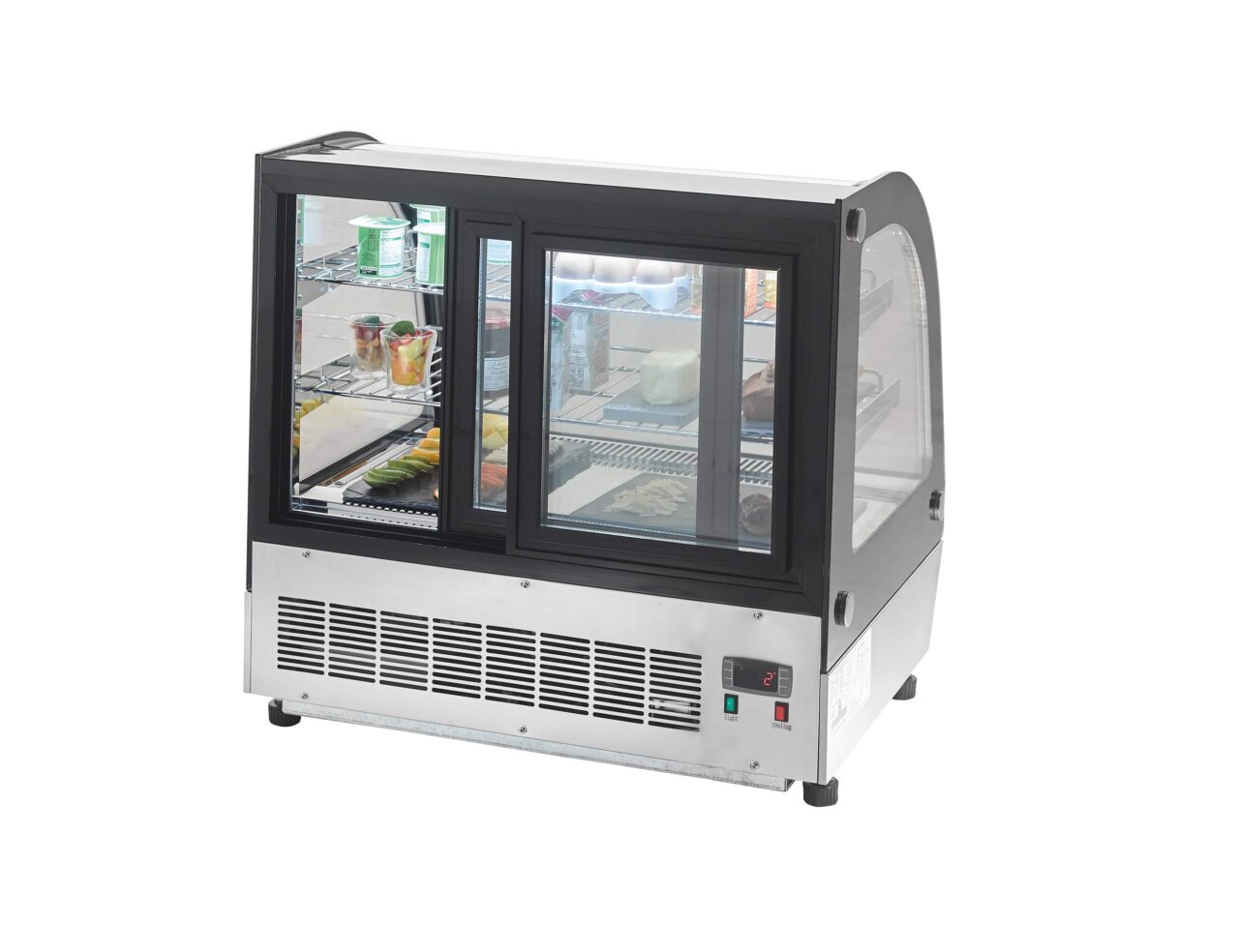 Atosa CounterTop Curved Glass Display Fridge TY130L