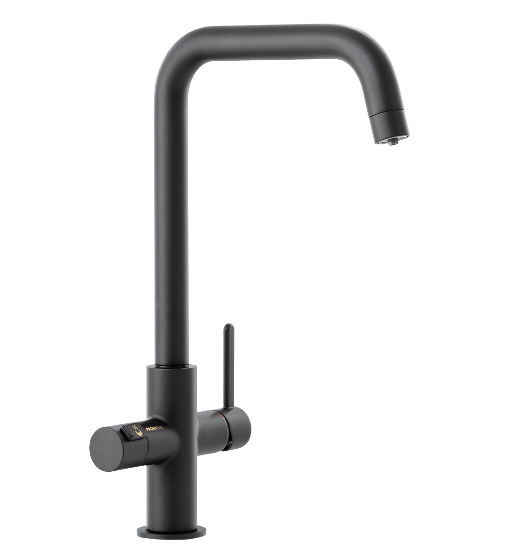 Prothia 3 n 1 Monobloc tap with quad shaped spout instant hot water tap