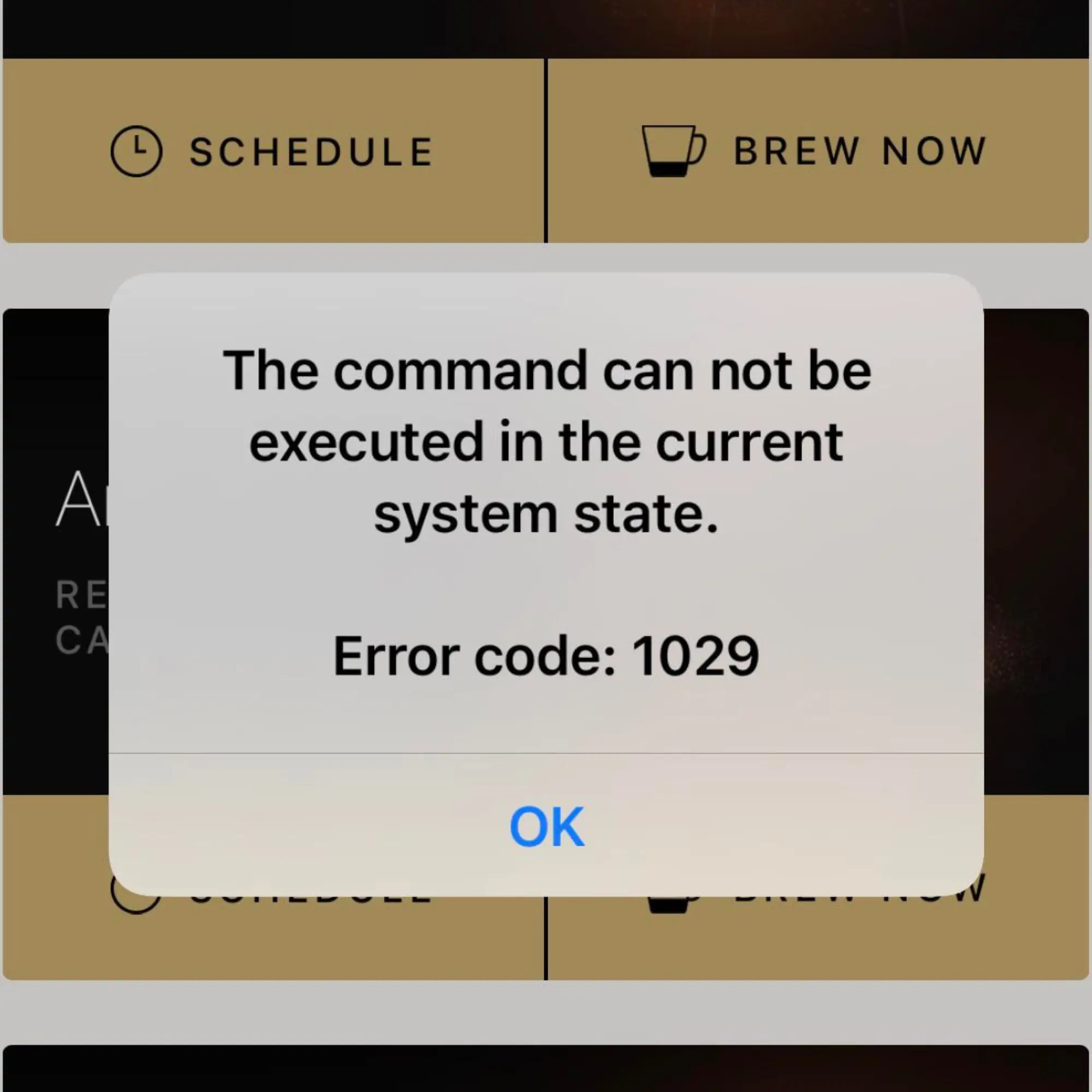 Nespresso Error Code 1029! Nespresso Old Version App Issue!