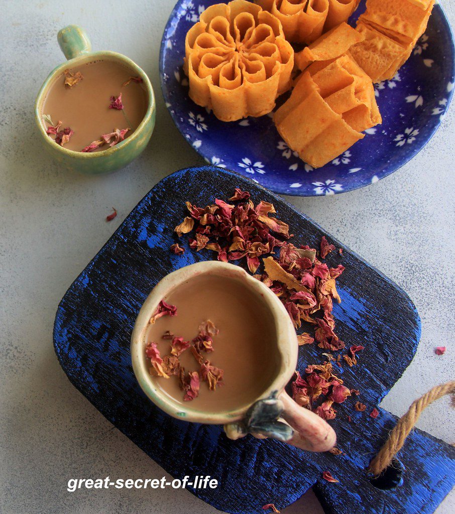 Rose milk tea recipe Rose tea with milk recipe Tea recipes Great