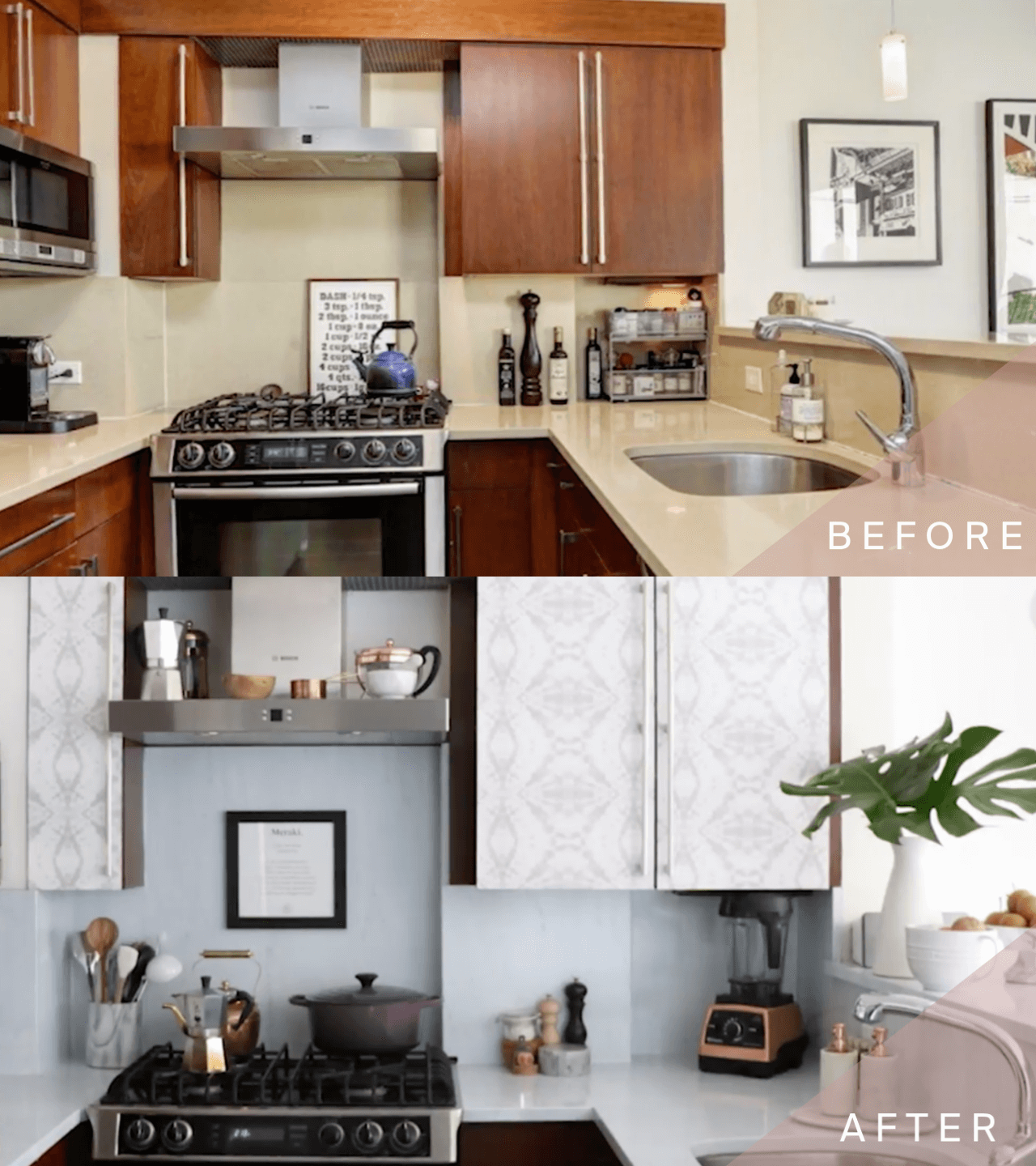 How to Cover Kitchen without Painting