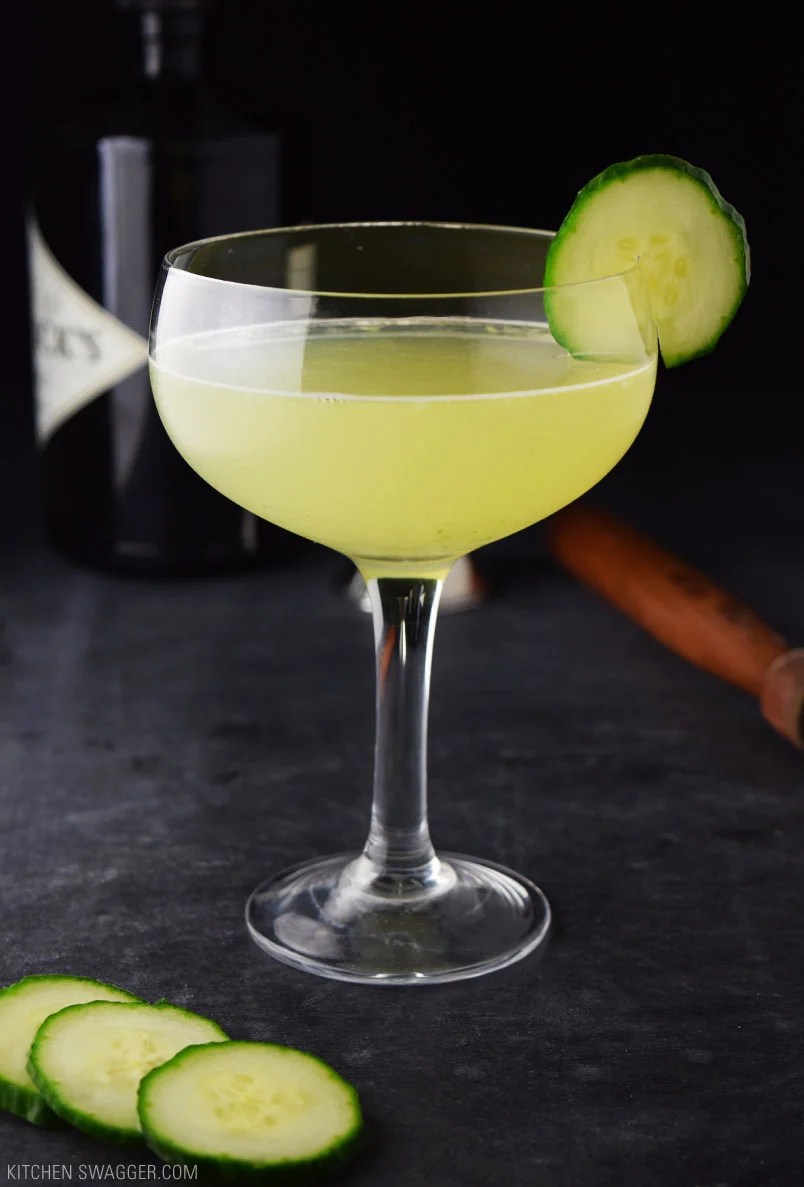 Cucumber Gin and Elderflower Martini Recipe Kitchen Swagger