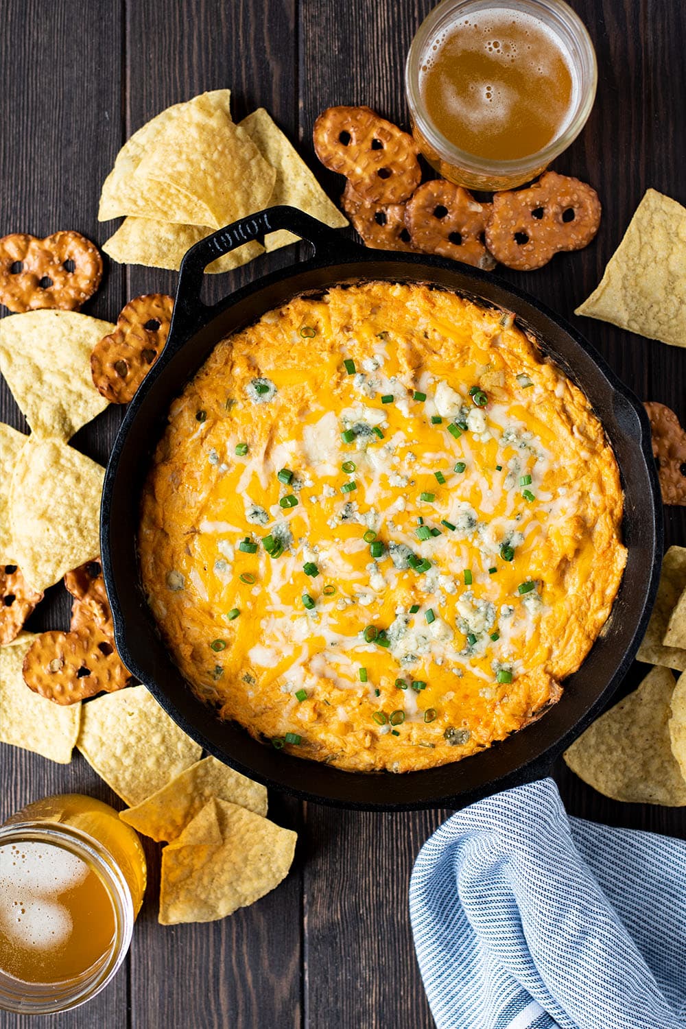 Skillet Buffalo Chicken Dip Kitchen Swagger